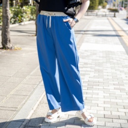 ジョジョ エ ノノ  サテンウエストワイドパンツ