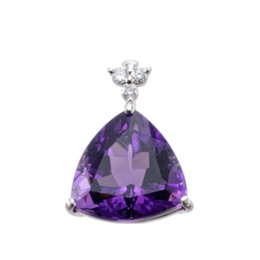 アメシストPT950ペンダントヘッド3.0ctUP