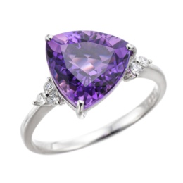 アメシストPT950リング3.0ctUP