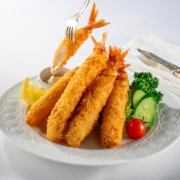  目利きが選んだでっかい天然エビフライ5本入×4