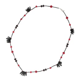 TarTar ブラック&レッドデザインネックレス[アレイナ]