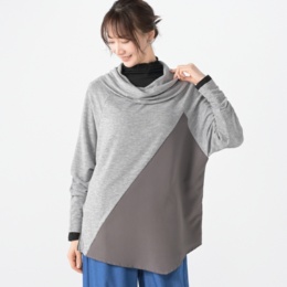 Re:Birth＋ アシンメトリーオフタートルプルオーバー