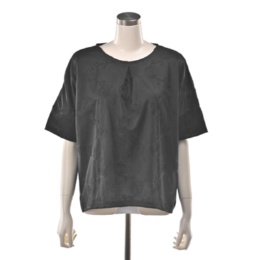 Monte Milano フラワーコード刺繍カットソーブラウス