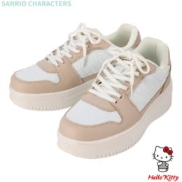 サンリオキャラクターズ 厚底型押しスニーカー「ネット限定」