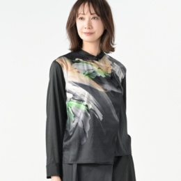 SUPERLADY by KANSAI YAMAMOTO SUPERLADY イナズマフロントカッティングデザインブラウス