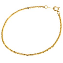 純金 クリスクロスチェーン ブレスレット