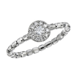 純プラチナ ダイヤモンドストレッチリング