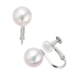 Permore 天女 18KWG アコヤ真珠 イヤリング/ピアス