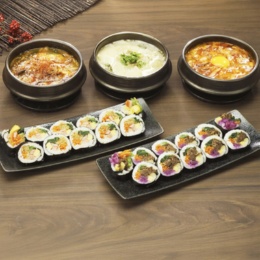 韓美膳 こだわりのキンパ2種&スープ3種セット