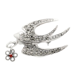 ラフィネ シルバー925 ハッピーバード ブローチ