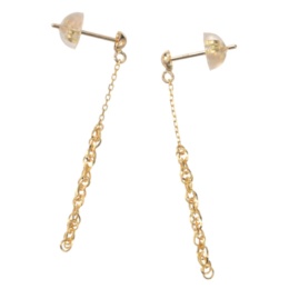 マエストロ 純金/18K ダブルラインチェーン イヤリング/ピアス