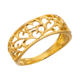 マエストロ 純金 カラクサデザイン リング