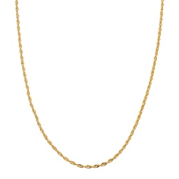 マエストロ 18KYG ホローシャイニーロープチェーンネックレス