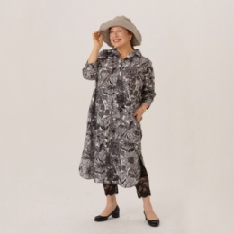 Makana na Kathy レジュールロングシャツワンピース