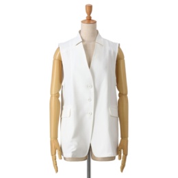 day to day 刻み衿のショートジレ