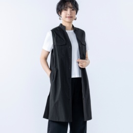 day to day スタンドカラーサファリポケットジレ