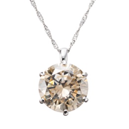 シャンパンカラーダイヤモンドペンダント 2.0ctUP鑑定書付