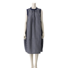 KiKKi ギンガムチェックコクーンワンピース