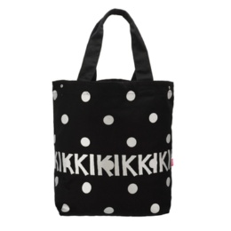 KiKKi 水玉プリント帆布バッグ