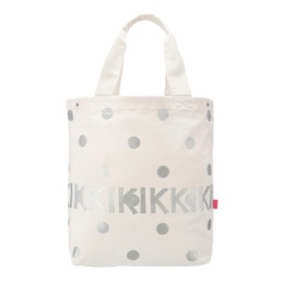 KiKKi 水玉プリント帆布バッグ