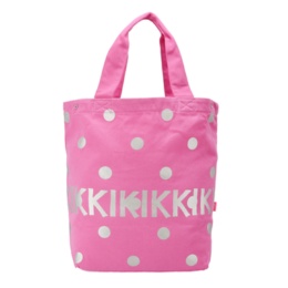 KiKKi 水玉プリント帆布バッグ