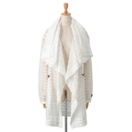 MICHIKO LONDON カットワーク ドレープデザインコート