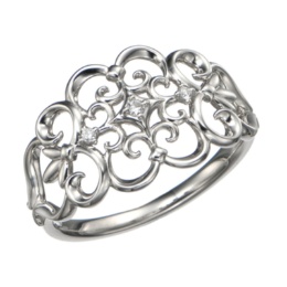 マエストロ 純プラチナ オープンワークリネアデザインリング