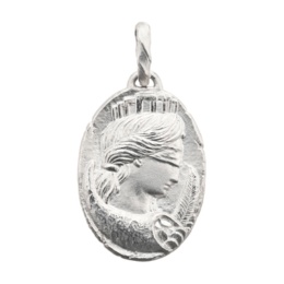 純プラチナ 運命の女神フォルトゥナ レリーフペンダントヘッド