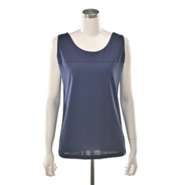  CARRIERE 異素材コンビ便利なノースリーブインナー