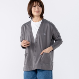 KidsAngel インレイジャージベーシックVネックカーディガン