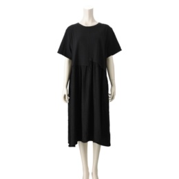 KidsAngel 異素材使いドッキングワンピース