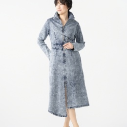 MASAGO ロングデニムワンピースジャケット