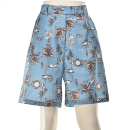 MASAGO プリント無地ショートパンツ
