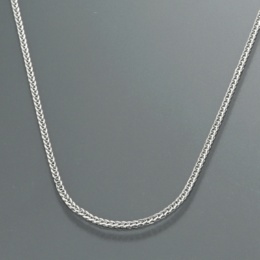  純プラチナ シャイニーカットスピガチェーンネックレス 80cm