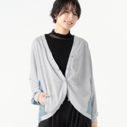 Re:Birth＋ 異素材ドッキングドルマンカーディガン