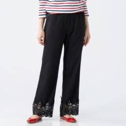 Pixie Heart軽やかガーゼタッチ新感覚デニムストレート