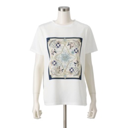  Provador 涼感 スカーフプリントTシャツ