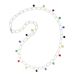  JinkaNezu カラーパレット ロングチェーンネックレス