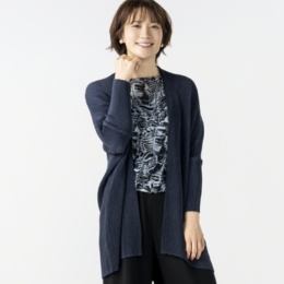 SPECCHIO シャトルプリーツフリーサイズ万能カーディガン