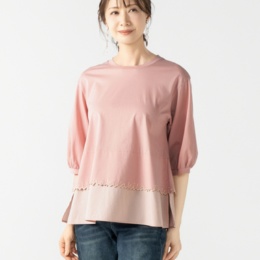 MINHA KILAKILA カットワーク刺繍プルオーバー