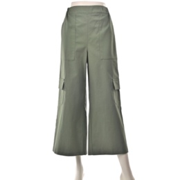 Provador コットン100%カーゴデザイン アンクルパンツ