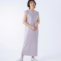 GRC タックショルダーノースリーブワンピース