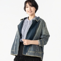  PERSONS デニムライダースジャケット