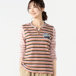 PERSONS テレコミックスボーダーTシャツ