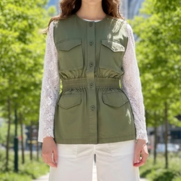 Provador 着てすぐ決まる ミリタリーシャーリングベスト