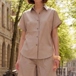 Provador しわシャキ さらさら半袖ブラウス