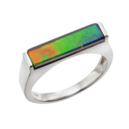 PT900 アンモライト リング[スクエア]