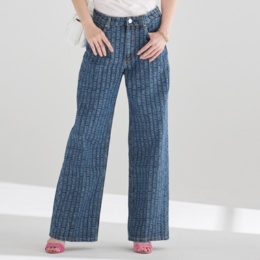 GUESS ワイドレッグジーンズ