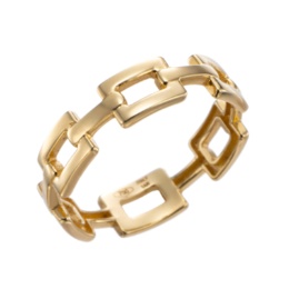 UNOAERRE 18K YG サンクレア デザイン リング