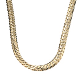 UNOAERRE 18K YG Vライン グルメッタ ネックレス